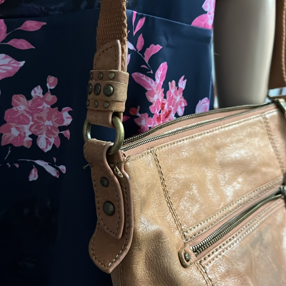 The Sak all  leather‎ Multicolor Patterned Interior crossbody shoulder bag - Picture 12 of 12